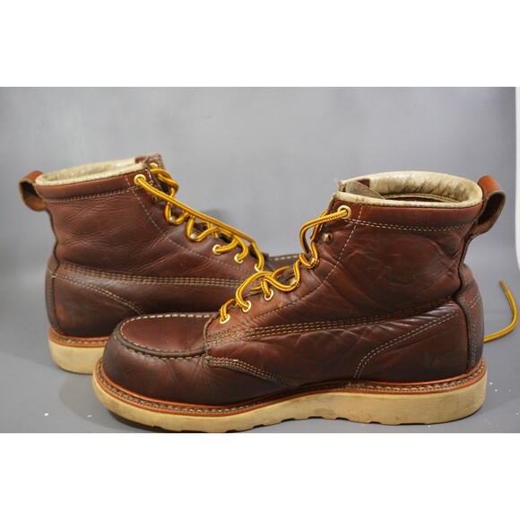 Thorogood Boots Men’s 12 EE American Heritage 6” Moc Toe Work 814-4200 Brown main image 4